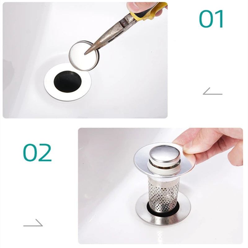 FILTRE D'ÉVIER POUR CUISINE ET SALLE DE BAIN