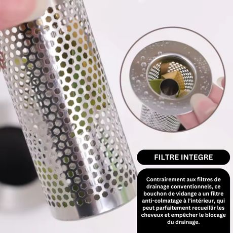 FILTRE D'ÉVIER POUR CUISINE ET SALLE DE BAIN