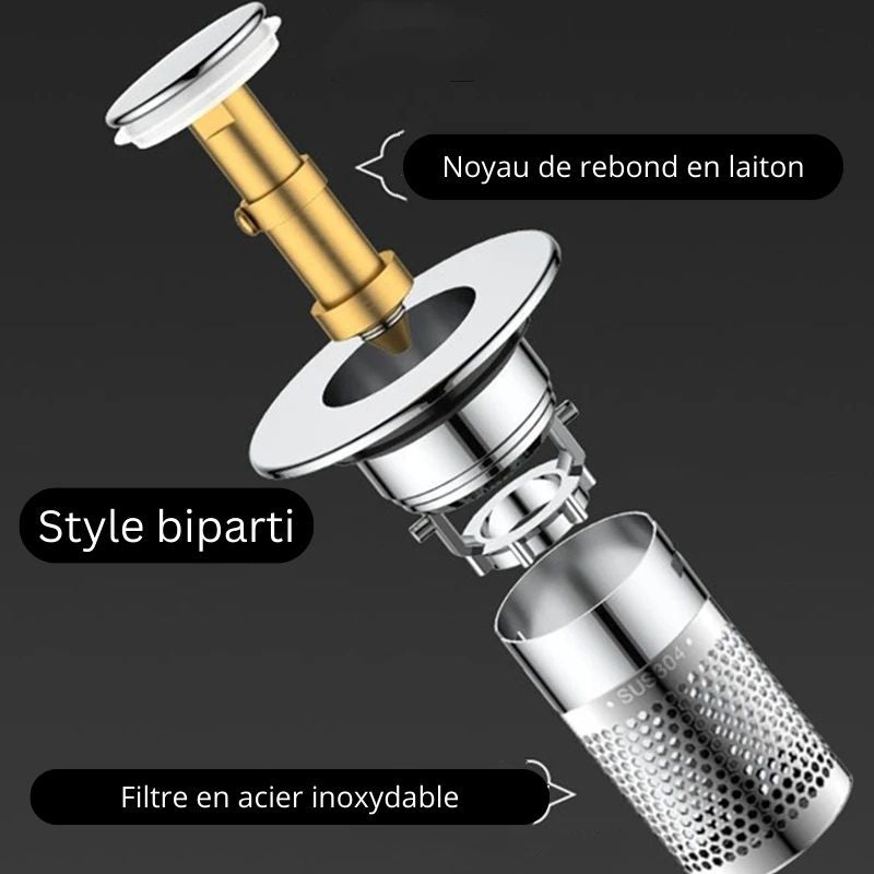 FILTRE D'ÉVIER POUR CUISINE ET SALLE DE BAIN