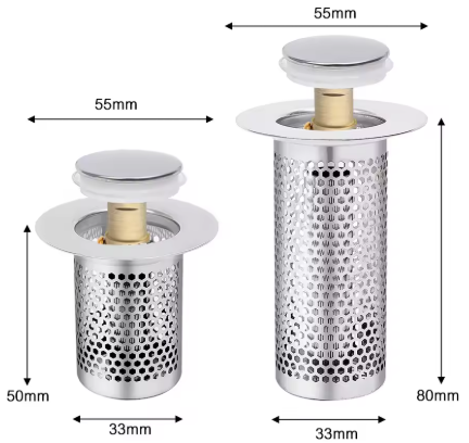 FILTRE D'ÉVIER POUR CUISINE ET SALLE DE BAIN