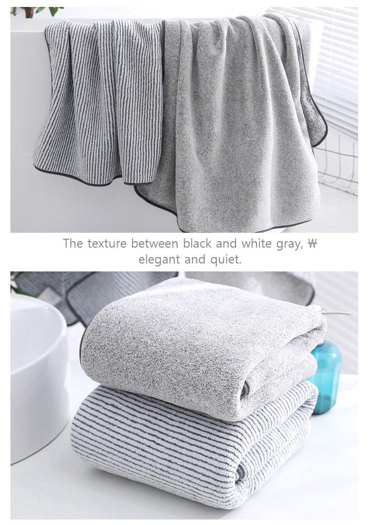 Thickened Bath Towels for The Body Microfiber Towel for Gym Sports Shower Robe for Spa Beath Home