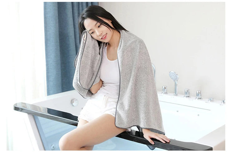 Thickened Bath Towels for The Body Microfiber Towel for Gym Sports Shower Robe for Spa Beath Home