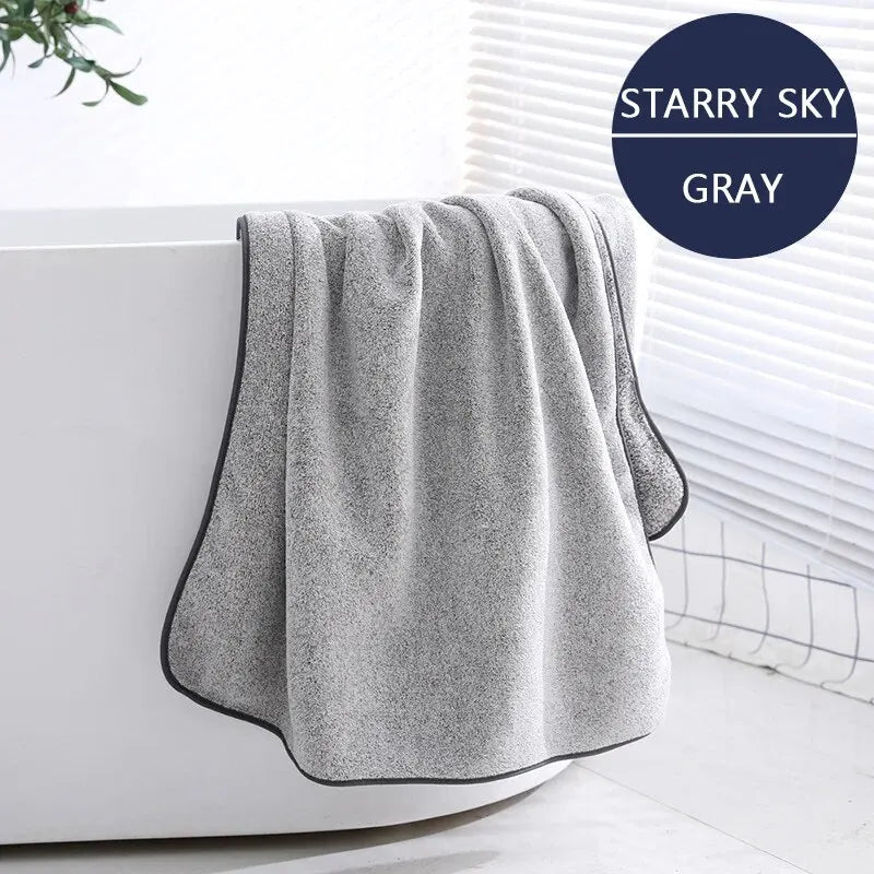Thickened Bath Towels for The Body Microfiber Towel for Gym Sports Shower Robe for Spa Beath Home