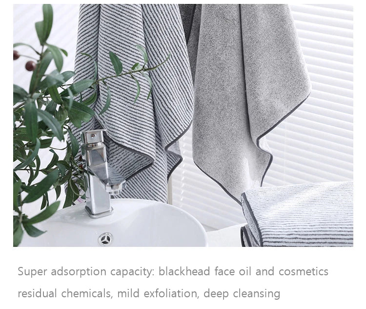 Thickened Bath Towels for The Body Microfiber Towel for Gym Sports Shower Robe for Spa Beath Home