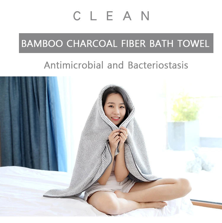 Thickened Bath Towels for The Body Microfiber Towel for Gym Sports Shower Robe for Spa Beath Home
